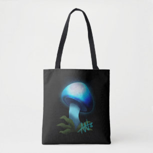Galaxy Shiitake Glighlight Blue Mushroom Tasche