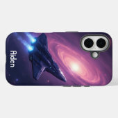 Galaxy Ship Case-Mate iPhone Hülle (Rückseite (Horizontal))