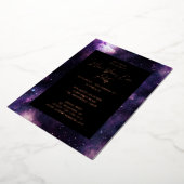 Galaxy Silvester Party Folieneinladung (Gedreht)