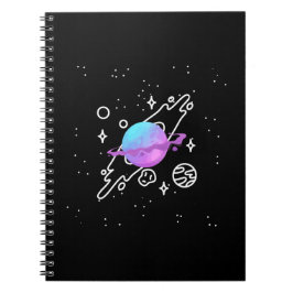 Galaxy Simple Spiral Notebook Notizblock