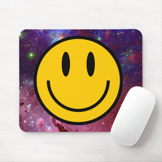 Galaxy Smile Face Mousepad (Mit Mouse)