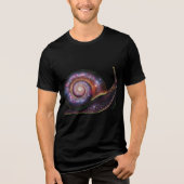 Galaxy Snail Tri-Blend Shirt (Vorderseite)