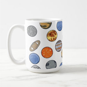 Galaxy Sonnensystem Planeten, Erde, Pluto, Uranus Kaffeetasse