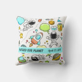 Galaxy Space Astronauten Kissen (Rückseite)