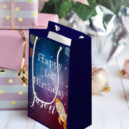 Galaxy Space Baby Name 1. Geburtstag Gastgeschenk Kleine Geschenktüte