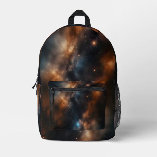 Galaxy Space Bedruckter Rucksack (Vorderseite)