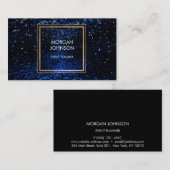 Galaxy Space Black Confetti Vip Visitenkarte (Vorne/Hinten)