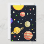 Galaxy Space Blast vom Geburtstag Einladung (Rückseite)