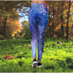 Galaxy Space Blue Lila Yoga Leggings<br><div class="desc">Galaxy Space Blue Lila Yoga Leggings Schöne Galaxie Leggings mit einem hübschen blauen und lila Galaxiedesign mit Sternennacht. Ideal für Menschen,  die Sterne und Weltraum Liebe.</div>