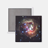 Galaxy Space Cats LOL 2 Zoll Square Magnet (Vorderseite/Rückseite)