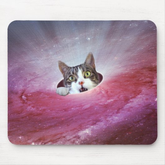 Galaxy Space Cats LOL Funny Mousepad (Vorne)