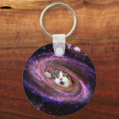 Galaxy Space Cats LOL Funny Schlüsselanhänger (Vorderseite)