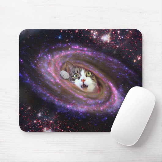 Galaxy Space Cats LOL Mousepad (Horizontal) (Mit Mouse)