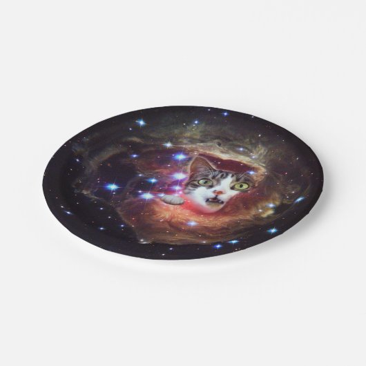 Galaxy Space Cats Paper Teller 7" (Schrägansicht)