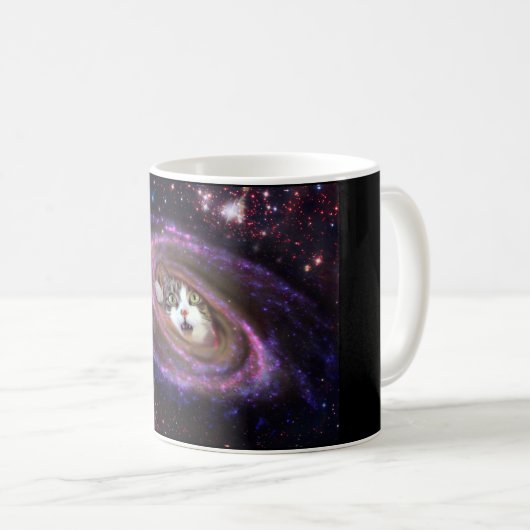 Galaxy Space Cats Tasse (VorderseiteRechts)