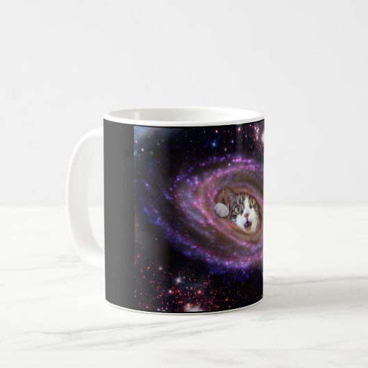 Galaxy Space Cats Tasse (Vorderseite Links)