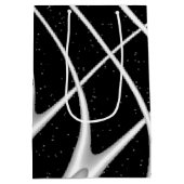 Galaxy Space Design Mittlere Geschenktüte (Rückseite)