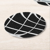 Galaxy Space Design Runder Pappuntersetzer (Angewinkelt)