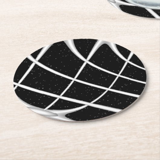 Galaxy Space Design Runder Pappuntersetzer (Angewinkelt)