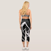 Galaxy Space Design Scarf Capri Leggings (Rückseite)