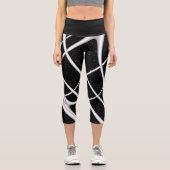 Galaxy Space Design Scarf Capri Leggings (Vorderseite)