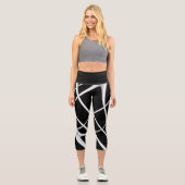 Galaxy Space Design Scarf Capri Leggings (Vorderseite)