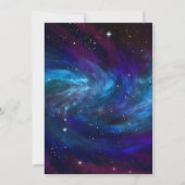Galaxy Space Erste Reise um die Sonne zum Geburtst Einladung (Rückseite)