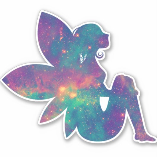 Galaxy Space Fairy Stickers Aufkleber (Vorderseite)