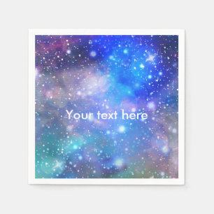 Galaxy Space Geburtstagspartynapkins Serviette