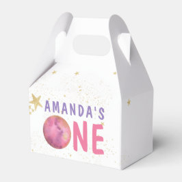 Galaxy Space Girl Geburtstagsparty Geschenkschachtel