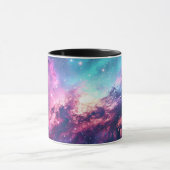 Galaxy Space Glitzer Nebel lila rosa Universum Tasse (Zentrum)