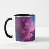 Galaxy Space Glitzer Nebel lila rosa Universum Tasse (Links)