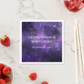 Galaxy Space Kids Birthday. Astronomy Cosmic Party Serviette (Beispiel)