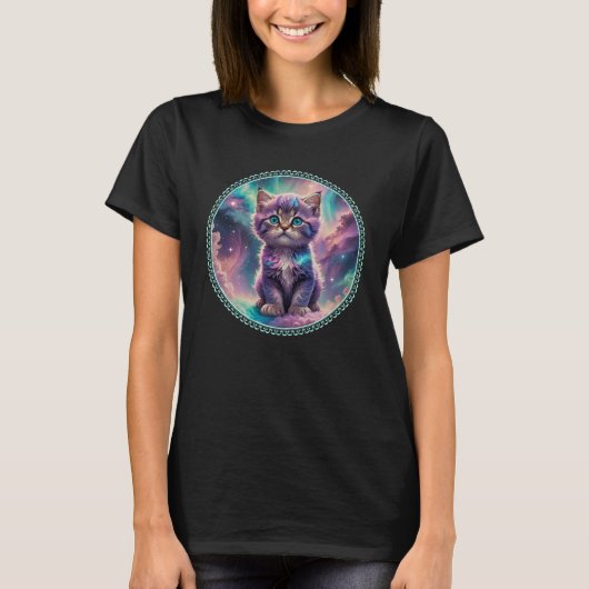 Galaxy Space Kitten T-Shirt (Vorderseite)