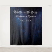 Galaxy Space Nebula Cosmos Wedding Foto Booth Wandteppich (Vorderseite)