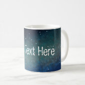 Galaxy Space Nebula Night Sky Green Kaffeetasse (VorderseiteRechts)