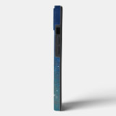 Galaxy Space Nebula Night Sky Green Personalisiert Case-Mate iPhone Hülle (Rückseite / Links)