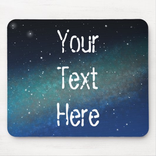 Galaxy Space Nebula Night Sky Personalisiert Mousepad (Vorne)