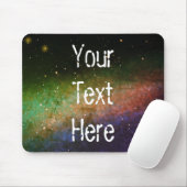 Galaxy Space Nebula Night Sky Personalisiert Orang Mousepad (Mit Mouse)