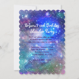 Galaxy Space Party Kosmische Geburtstagseinladunge Einladung