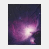 Galaxy Space Stars Night Sky Celestial Navy Blue Fleecedecke (Vorderseite)