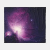 Galaxy Space Stars Night Sky Celestial Navy Blue Fleecedecke (Vorderseite (Horizontal))