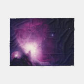 Galaxy Space Stars Night Sky Celestial Navy Blue Fleecedecke (Vorderseite (Horizontal))