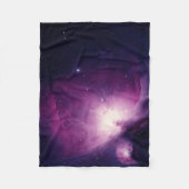 Galaxy Space Stars Night Sky Celestial Navy Blue Fleecedecke (Vorderseite)
