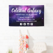 Galaxy Space Stars Ultra-Violet-Lila Nebel Banner (Insitu)