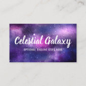Galaxy Space Stars Ultra-Violet-Lila Nebel Visitenkarte (Vorderseite)