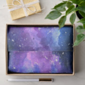 Galaxy Space Universe Wasserfarbe Lila Seidenpapier (Geschenk)