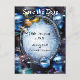 Galaxy Space Visitors Ankündigungspostkarte