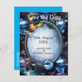 Galaxy Space Visitors Ankündigungspostkarte (Vorne/Hinten)