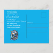 Galaxy Space Visitors Ankündigungspostkarte (Rückseite)